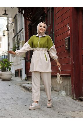 ست گرمکن حجاب بژ زنانه رگولار Wovi Moda - کد 856897722