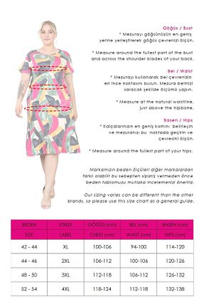 لباس سایز بزرگ صورتی زنانه ویسکون Mooi XXL - کد 897064707