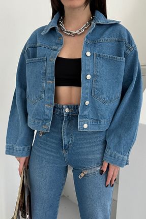 کت آبی زنانه اورسایز XRAY JEANS - کد 897081781