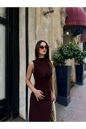 لباس مجلسی و فارغ التحصیلی زرشکی زنانه مخلوط پلی استر Velista - کد 897082011