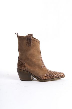 بوت / نیم بوت رنگی زنانه چرم خالص Elile Shoes - کد 897114295