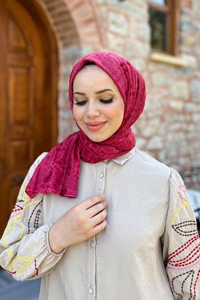 شال صورتی زنانه پلی استر Armine - کد 778134434