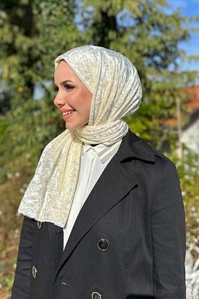 شال بژ زنانه پلی استر Armine - کد 778134368