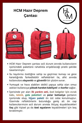 کیف زلزله HCM Hazır Çanta Merkezi - کد 848025765