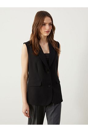 کت مشکی زنانه رگولار LC Waikiki - کد 897108132