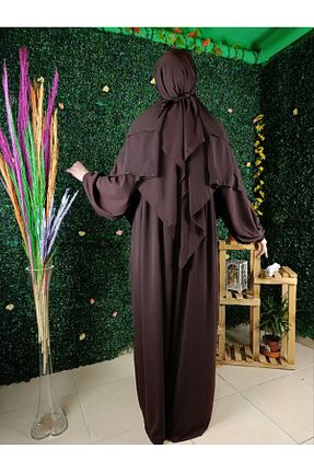 لباس حجاب قهوه ای زنانه 3/4 Boy ABAYA - کد 833753872