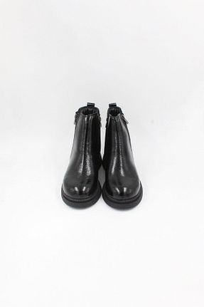بوت / نیم بوت مشکی زنانه چرم لاکی ENDİCAN - کد 897165374
