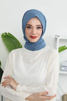 شال سرمه ای زنانه شیفون Aisha