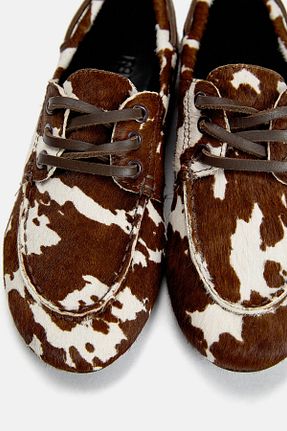 کفش کلاسیک قهوه ای زنانه پاشنه کوتاه (1 - 4 سانتی متر) Pull & Bear - کد 897209871