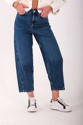 شلوار جین آبی زنانه پاچه پهن Blues Outlet - کد 897194421