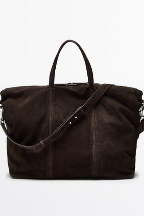 ساک و چمدان قهوه ای مردانه چرم خالص Massimo Dutti - کد 897954503