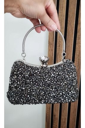 کیف مجلسی طوسی زنانه جیر çantamgelsin - کد 897193107
