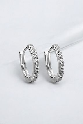 گوشواره نقره سفید زنانه 925 عیار jelux silver - کد 179210049