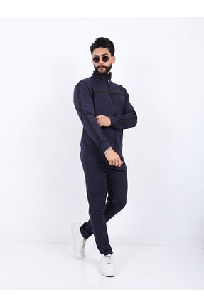 ست بالاتنه و پائین تنه سرمه ای مردانه بافت Genel Markalar - کد 885982325