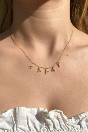 گردنبند نقره طلائی زنانه 925 عیار Spossy Silver Jewelry - کد 897244699