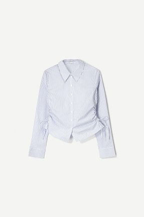 پیراهن آبی زنانه Fitted Bershka - کد 897214133