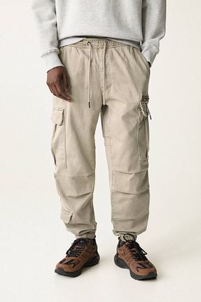 شلوار خاکی مردانه پنبه ای Pull & Bear - کد 897228202