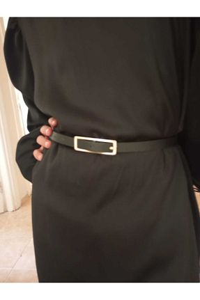کمربند مشکی زنانه چرم مصنوعی BellaVino - کد 897254122