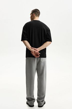 تیشرت مشکی مردانه Relaxed Bershka - کد 885101381