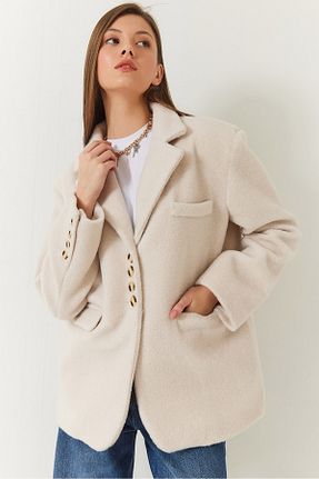 کت بژ زنانه Straight Bianco Lucci - کد 897266152