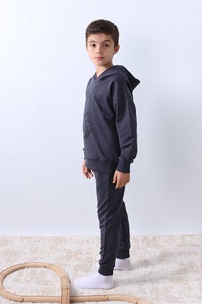 ست کرمکن اسپرت طوسی بچه گانه پنبه ای HÇM - کد 898045685