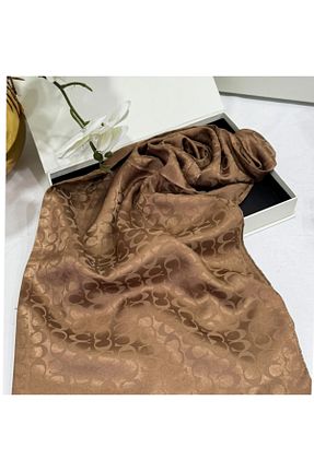 شال قهوه ای زنانه پنبه ای hena dressy - کد 897255949