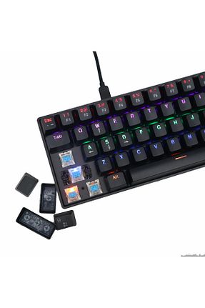 کیبورد گیمر مشکی Okalisto - کد 897914035