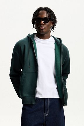 سوئیشرت سبز مردانه ساده Bershka - کد 889940926
