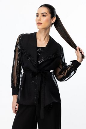 کت مشکی زنانه Straight Mi Pret a Porter - کد 897251703