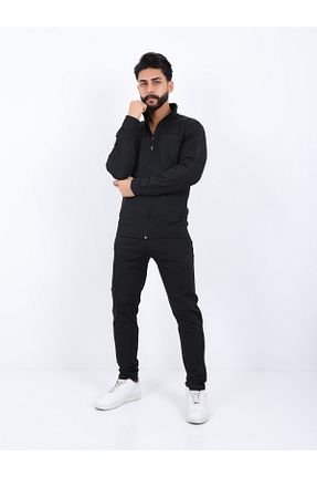 ست بالاتنه و پائین تنه مشکی مردانه بافت Genel Markalar - کد 885982302