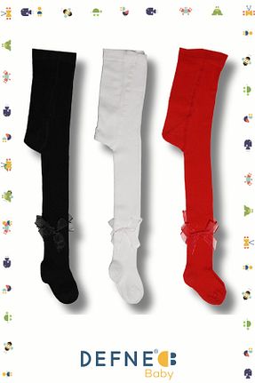 جوراب قرمز بچه گانه پنبه - الاستین Defne Baby - کد 833003389