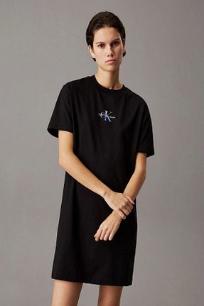 لباس رنگی زنانه پنبه ای Calvin Klein - کد 897247471