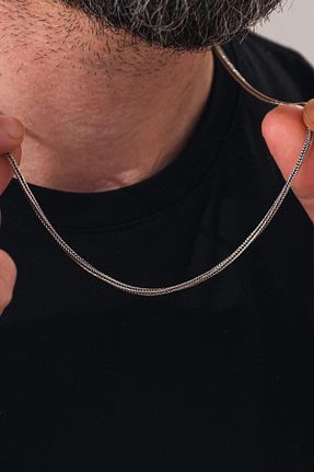 گردنبند نقره رنگی مردانه 925 عیار Tmt Silver - کد 898045335
