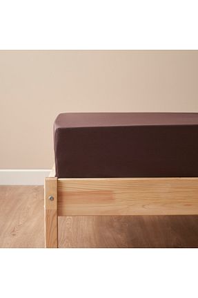 ست ملحفه دونفره قهوه ای پنبه - ساتن Bella Maison - کد 897249289