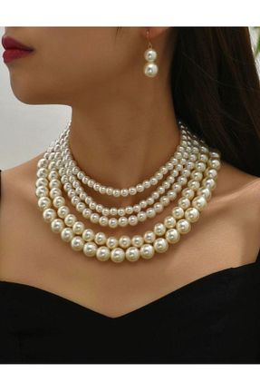 گردنبند مروارید سفید Jovela - کد 897265171