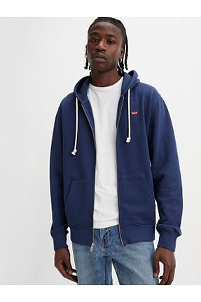 سوئیشرت آبی مردانه چاپی Levi