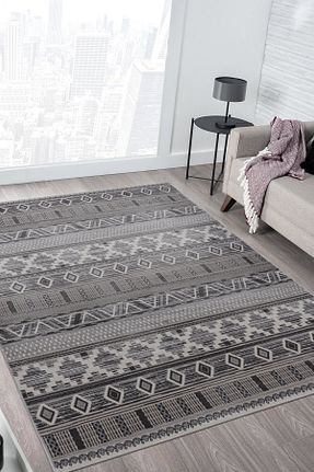 فرش طوسی قابل شستشو Naar - کد 808054301
