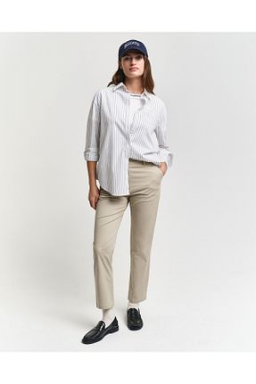 شلوار بژ زنانه بافتنی Gant - کد 824134090
