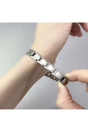 دستبند استیل (فولاد) طوسی استیل (فولاد) HEYjewelry - کد 897349334