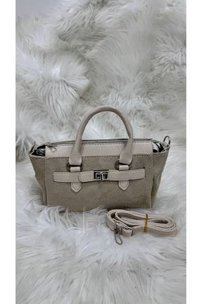 کیف دوشی بژ زنانه پارچه ای shop - کد 897349557