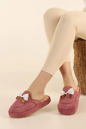 دمپائی صورتی زنانه پارچه ای Papuçsepeti - کد 897294826