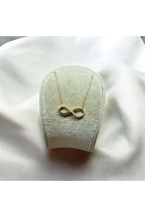 گردنبند نقره زرد زنانه 925 عیار İkraJewelry - کد 897376028
