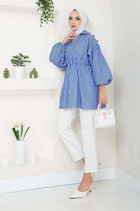 پیراهن حجاب سرمه ای زنانه Relaxed Eliva - کد 846251993