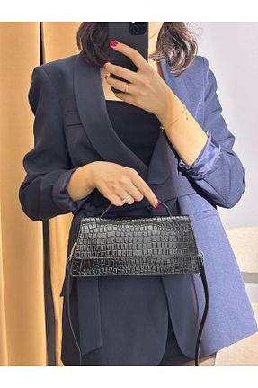 کیف دوشی مشکی زنانه چرم مصنوعی bagab - کد 894971704