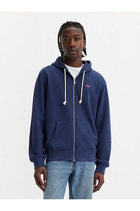 سوئیشرت آبی مردانه چاپی Levi