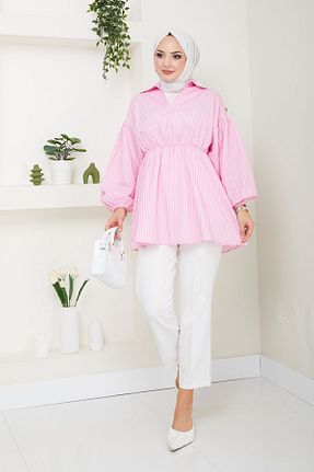 پیراهن حجاب صورتی زنانه Relaxed Eliva - کد 846251971