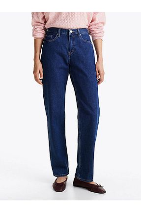 شلوار جین سرمه ای زنانه پاچه لوله تفنگی Tommy Hilfiger - کد 897391006
