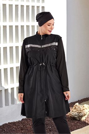 مایو حجاب مشکی زنانه ساده Adasea - کد 898073193