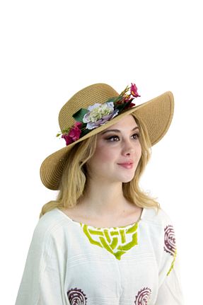 کلاه بژ زنانه حصیر Bay Şapkacı - کد 897427103