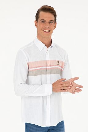 پیراهن خاکی مردانه یقه پیراهنی U.S. Polo Assn. - کد 833118895